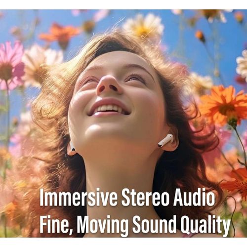 Techly Flagship TWS Wireless Earbuds - Hi-Res Audio, HiFi Sound & LED Display - Bluetooth 5.49 Earphones with Lossless Noise Reduction, 3D Stereo Sound, LED Power Display & Fast Charging - iOS/Android Compatible